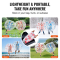 A pair of durable 5 ft inflatable bumper balls made from thick PVC  for Outdoor Group Play (2 pack)